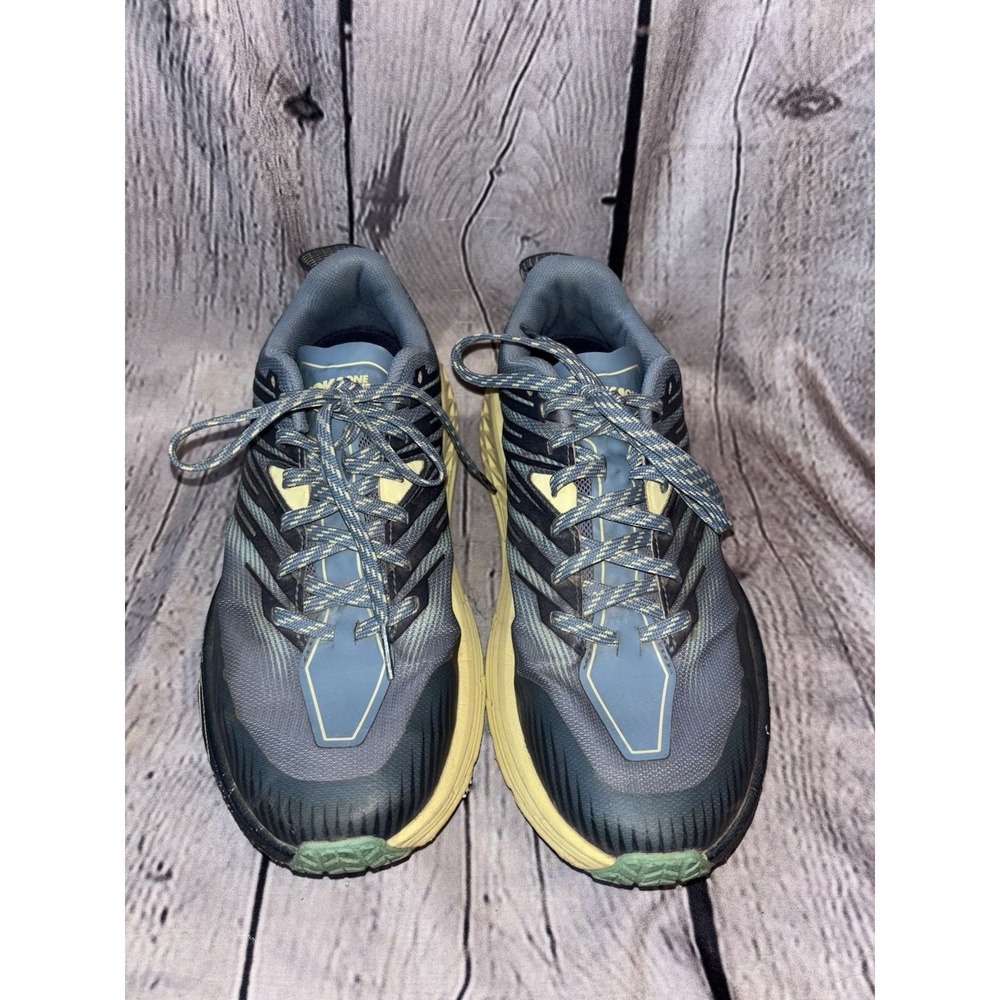 Womens Hoka One One Speedgoat 4 Blue Trail Running Sneakers Size 8.5 D